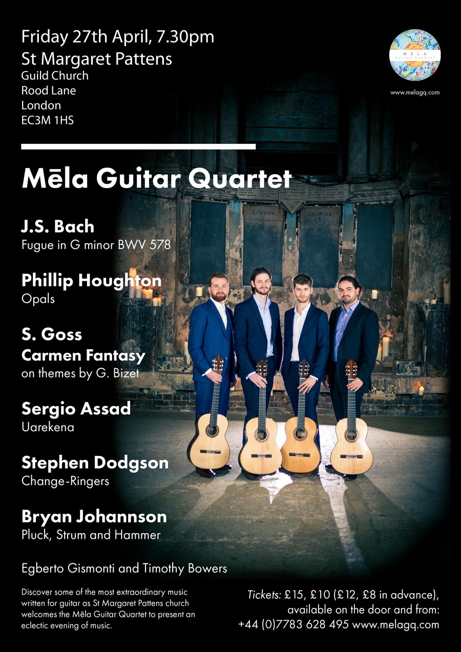 Mela guitar quartet poster