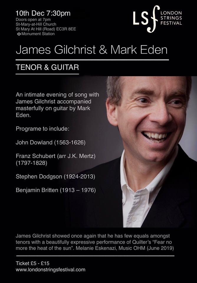 Eden-Gilchrist Dodgson concert poster